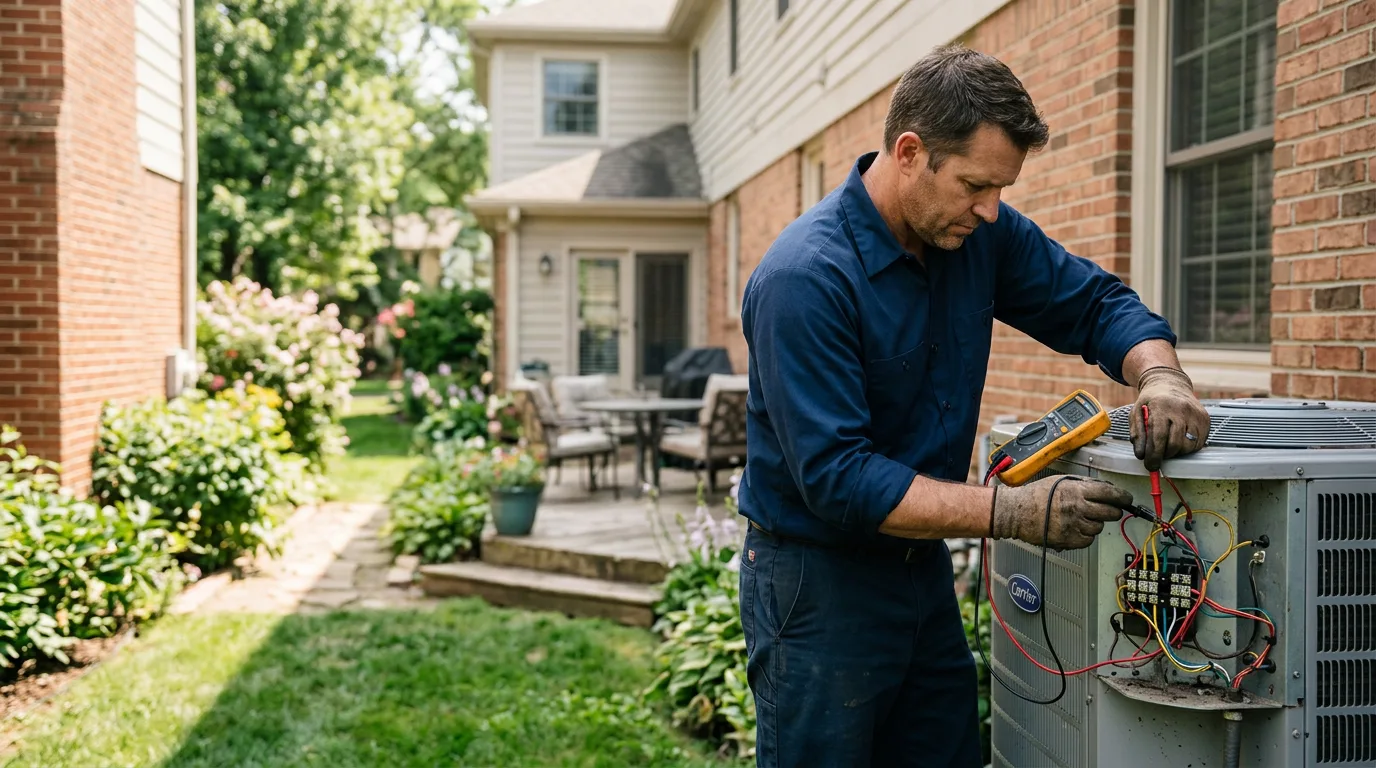 HVAC technician working near Rolesville, NC